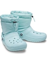 Crocs Women&#39;s Boots Classic Lined Neo Puff Pure Water Slip On Clogs Shoe... - £33.43 GBP