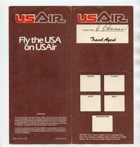 USAIR Ticket Jacket 1982 S&amp;H Green Stamps Advertising  - £11.84 GBP
