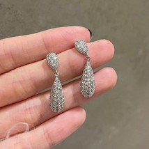 Korean Pear-Shaped Earrings Luxury Earrings Drop-Shaped Dress Earrings - £7.88 GBP