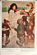 1911 Snow White And The Seven Dwarfs Jessie Willcox Smith Duffield&amp;CO bo... - $29.62