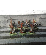 chaos dwarfs with blunderbuss x7  warhammer fantasy painted metal  citadel - $2,117.47 MXN