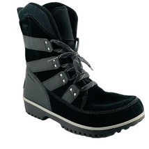 SOREL Womens Shoes Size 7 Black Suede Leather Ankle Boots - $97.19
