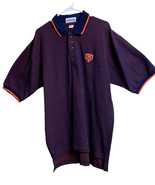 Bears Polo Shirt Mens Large Short Sleeve College Classics Blue Orange Tweed - £10.08 GBP