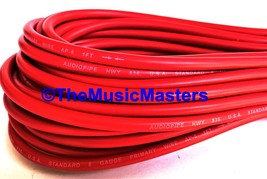8 Gauge 10ft Red Auto PRIMARY WIRE 12V Auto Wiring Car Power Remote Cable - $10.82