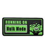 Running on Hulk Mode 3D PVC Rubber Hook Patch - £7.96 GBP