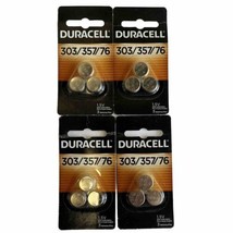 Duracell 303/357/76 Silver Oxide Button Battery, 4 - 3 packs (12 batteries) - £15.57 GBP