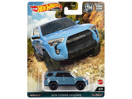 2018 Toyota 4Runner Blue &quot;HW Off Road&quot; Series Diecast Model Car by Hot W... - £19.55 GBP