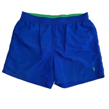 Polo Ralph Lauren Royal Blue Classic Swim Trunks Shorts Liner Pockets Mens Med - $21.99
