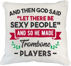 Make Your Mark Design God Said Let There Be Sexy People Trombone Player&#39;s White  - £19.75 GBP+
