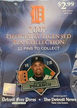 Detroit Tigers 2007 Officially Licensed Pin Collection Placido Polanco #14 - £8.61 GBP