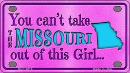 Missouri Girl Novelty Mini Metal License Plate Tag - £11.95 GBP