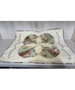 2 JCPenney Home Collection Standard Pillow. VTG Embroidered quilted 100%... - $27.59 CAD