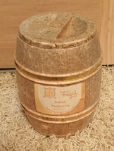 3 FIGI&#39;S SALTED PISTACHIOS STYROFOAM BARREL CONTAINERS MARSHFIELD, WISCO... - $6.92