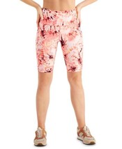 allbrand365 designer Womens Tie-Dye High-Rise Bike Shorts,Dye Peachberry,Large - £23.34 GBP