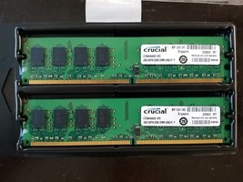 Pair Of Crucial 2GB DDR2 PC2-6400 240 Pin 800MHz DIMM CT25664AA800 - Tot... - €25,89 EUR
