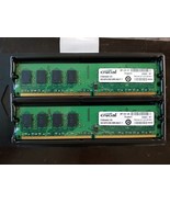 Pair Of Crucial 2GB DDR2 PC2-6400 240 Pin 800MHz DIMM CT25664AA800 - Tot... - $42.08 CAD