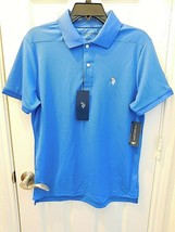 U.S. Polo Assn. Men&#39;s Performance Short Sleeve Polo Shirt XX-LARGE Palace Blue - £26.30 GBP