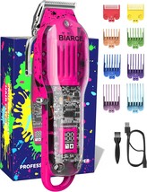 Professional Hair Clippers For Men, Cordless Hair Clippers For Hair, Pink - $42.95