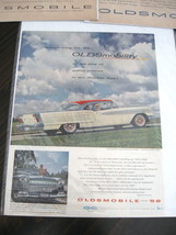 Vintage Oldsmobile Ninety-Eight Color Advertisement - 1958 Olds Ninety-E... - $12.99