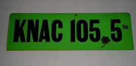 KNAC Radio Bumper Sticker Vintage 1970&#39;s Hippie Psychedelic Neon Green** - $39.99