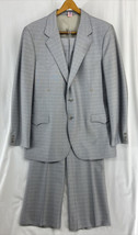 Vintage Circle S Western Ranch Wear 2pc Set Gray Suit Jacket Pants Set Size 48L - £131.16 GBP