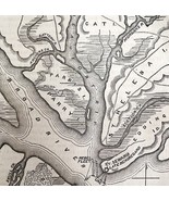 Civil War Map Fort Royal And Beaufort 1862 Victorian Military DWY3 - $54.32 CAD