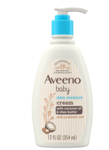 Aveeno Baby Daily Moisturizing Cream with Prebiotic Oat 12.0fl oz - £31.87 GBP