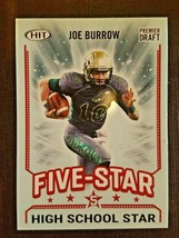 2020 Sage Hit Premiere Draft Joe Burrow Five-Star High School Star - $5.40