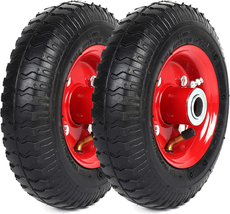 (2-Pack) 2.80/2.50-4&quot; Tire and Wheel Set - 8 Inch Wheelbarrow Tire and W - $72.26