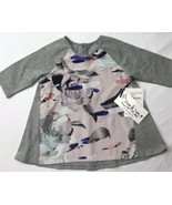 Pippa And Julie Shirt Sz 4T Floral Flowers Gray Pink Black NWT - £14.22 GBP