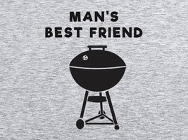 FUNNY TSHIRT Mans Best Friend Grilling T-Shirt Fathers Day Mens Kids Tee Shirt - £10.14 GBP