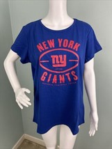 NWT Women&#39;s NFL Team Apparel S/S Football New York Giants Tee Shirt XL - £14.80 GBP