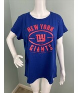 NWT Women&#39;s NFL Team Apparel S/S Football New York Giants Tee Shirt XL - $376.14 MXN