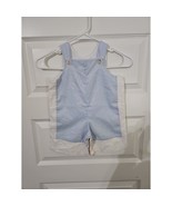 Made By Hand Light Blue Button Straps Sleeveless Infant Romper Overall 2T - $28.04