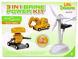 3 In 1 Brine Power Kit - Watch The Power Of Salt Water Diy Science Toys - £17.54 GBP