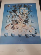 Vtg Salvador Dali Exhibition 1952 Litho M/M Poster, Galatee Aux Spheres, 82 x 63 - £103.15 GBP