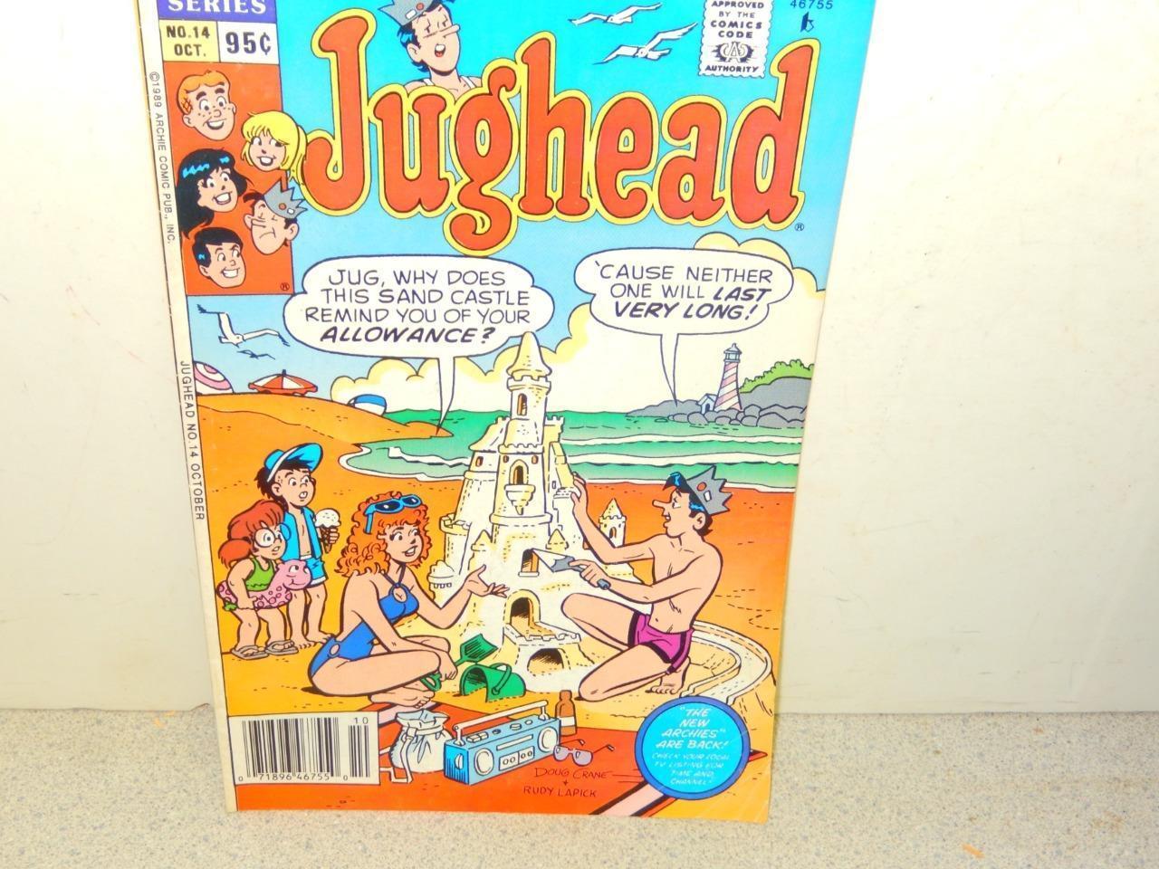 VINTAGE COMIC-ARCHIE COMICS-JUGHEAD - # 14 OCTOBER 1989  - - GOOD -L8 - £2.04 GBP