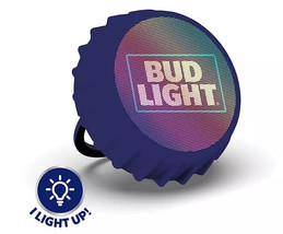 Bud Light Bluetooth Bottle Cap Speaker with Color Changing Lights Crown New - £29.89 GBP