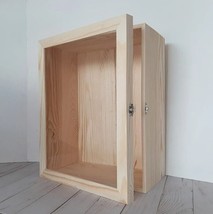 Extra Deep Large Wooden Shadow Box  with Glass 11 11/16&quot; x 14 15/16&quot; x 7... - $1,640.70 MXN