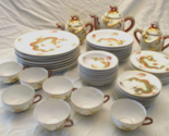 Antique Meijyo Kutani Japan Dragon Dinnerware 50 Pieces 8 Place Setting ... - $3,464.01