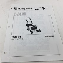 Husqvarna 560H Push Mower Illustrated Parts List 954140055D 1999 - $8.29