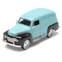 Denver Diecast 1:48 Scale 1948 Blue &amp; Black Ford Panel Truck - £12.41 GBP