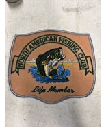 Vintage North American Fishing Club Patch Life Member Large 6&quot;x5&quot; NOS Bass - €17,35 EUR