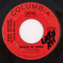 Paul Revere &amp; The Raiders - Peace Of Mind/Do Unto Others 45 rpm Vinyl 7&quot; Single - $6.21