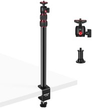 Adjustable Camera Desk Mount with Ball Head for Vlogging and Streaming - £43.35 GBP