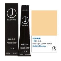 J Beverly Hills COLOUR Botanically Infused Hair Color Cream  - 12G 12.3 Ultra Li