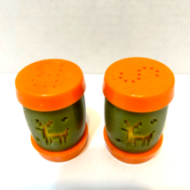 Vintage St Labre Indian School Small Plastic Deer Salt and Pepper Shakers Lot 2 - £5.27 GBP