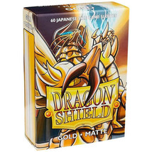 Dragon Shield Japanese Matte Card Sleves Box of 60 - Gold - £31.43 GBP