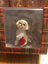 Sandicast Bichon Frise Christmas Ornament Ships N 24h - £16.81 GBP