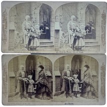 Antique Stereoscope Stereoscopic Card Melander Bro Chicago #95 96 Charity Blind - $41.87